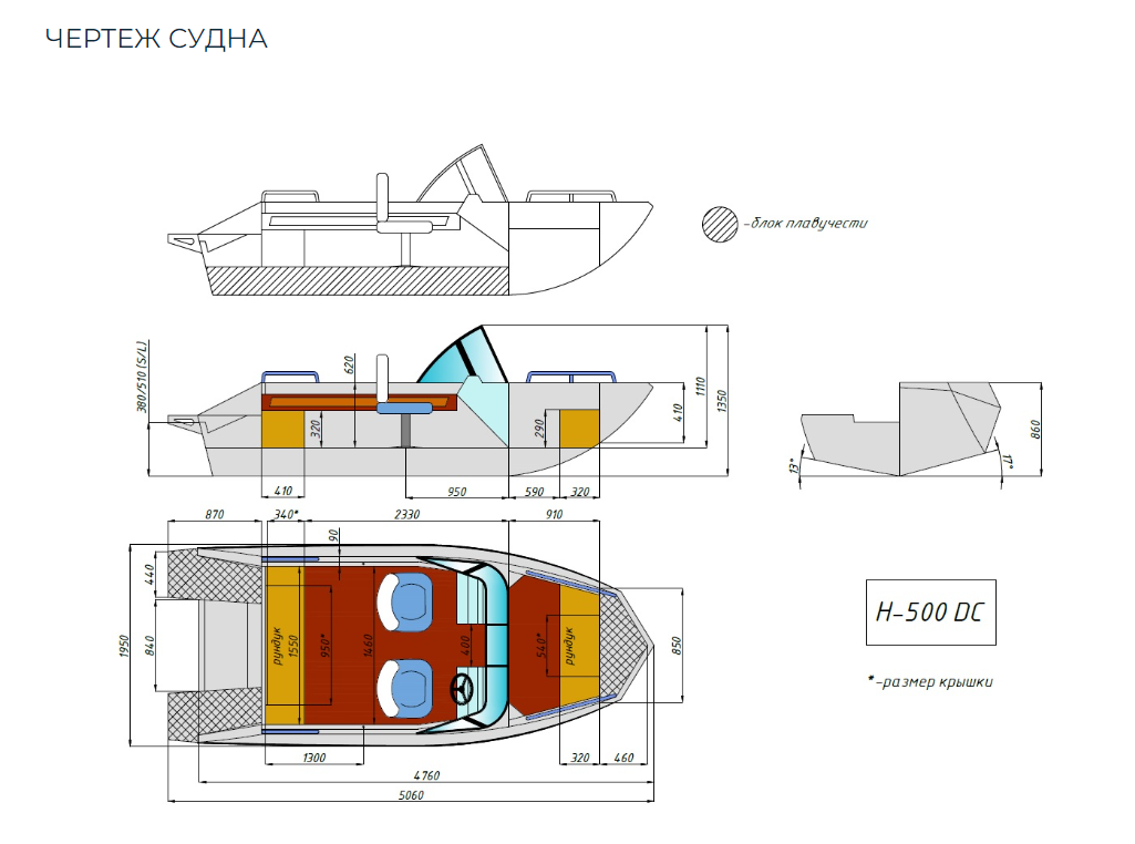 Алюминиевый катер Неман-500 DC Pro в Прокопьевске