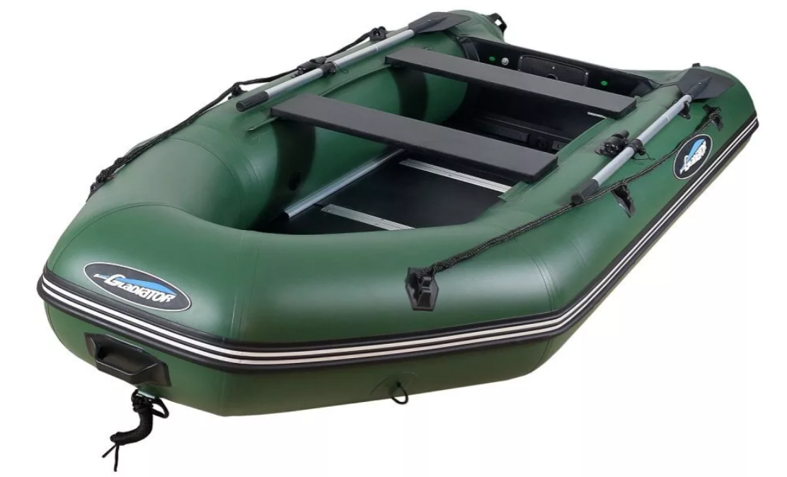 МОТОРНО-ГРЕБНАЯ ЛОДКА ПВХ GLADIATOR А 340 ТК С ФАНЕРНЫМ ПОЛОМ в Прокопьевске