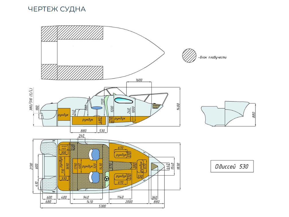 Стеклопластиковый катер Neman-530 с каютой в Прокопьевске