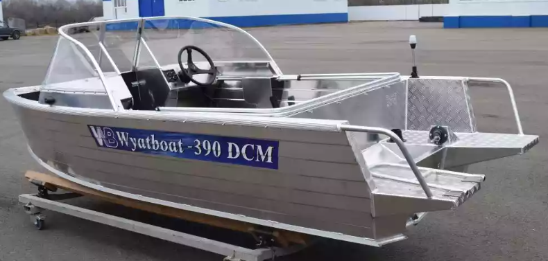 Алюминиевый катер Wyatboat-390 DCM Увеличенный борт в Прокопьевске