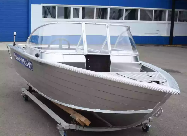 Алюминиевый катер Wyatboat-390 DCM Увеличенный борт в Прокопьевске
