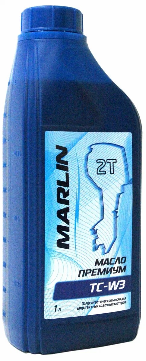 МАСЛО ПОЛУСИНТЕТИЧЕСКОЕ MARLIN ПРЕМИУМ 2Т, TC-W3, 1 ЛИТР в Прокопьевске