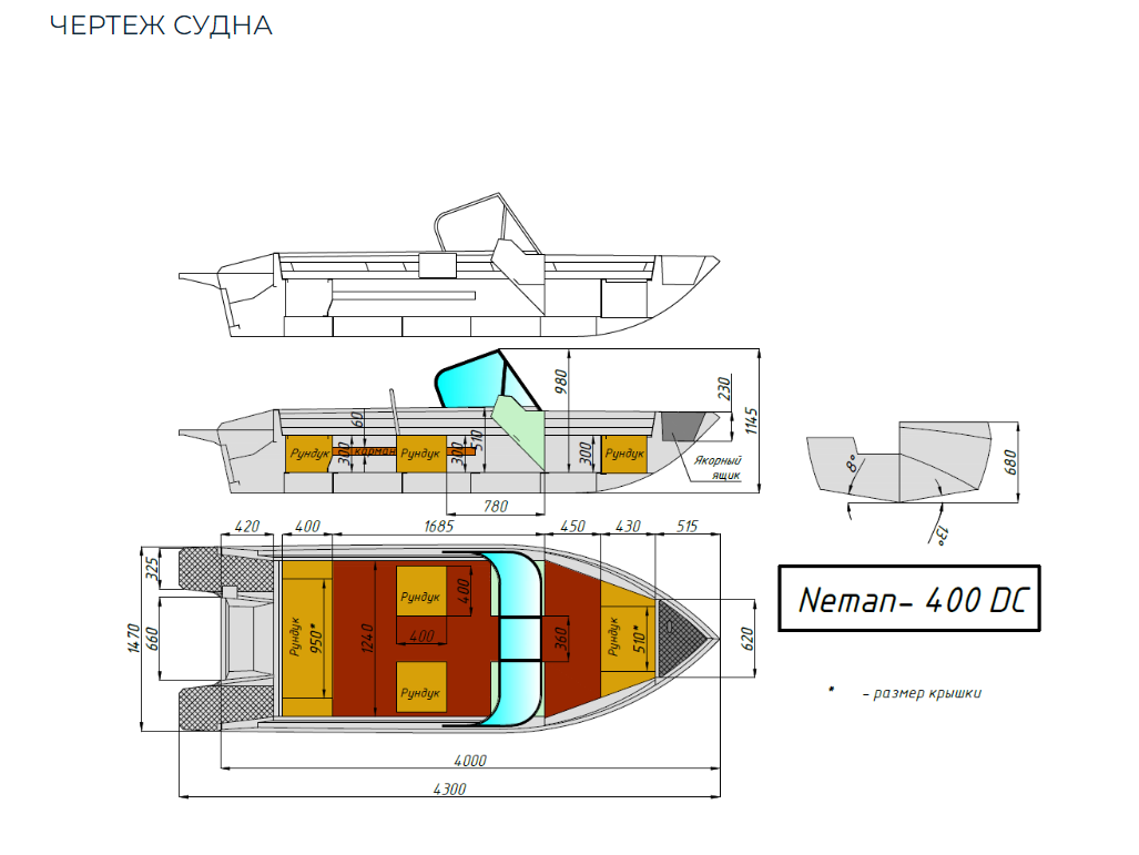 Алюминиевый катер Neman-400 DC в Прокопьевске