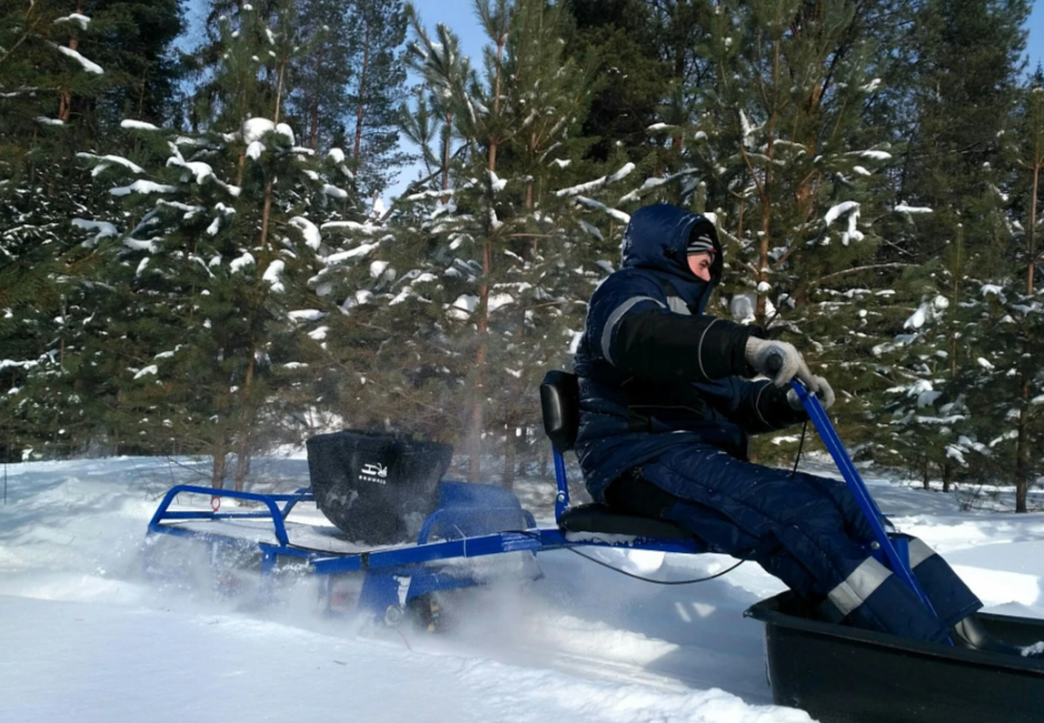 Мотобуксировщик толкач Альбатрос-XL8 с модулем. С фарой, тележки в Прокопьевске