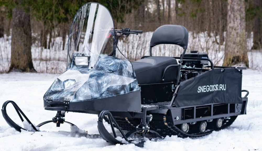 Миниснегоход Бурлак Егерь Экспедитор 15 л.с. , реверс, тормоз, капот белый в Прокопьевске