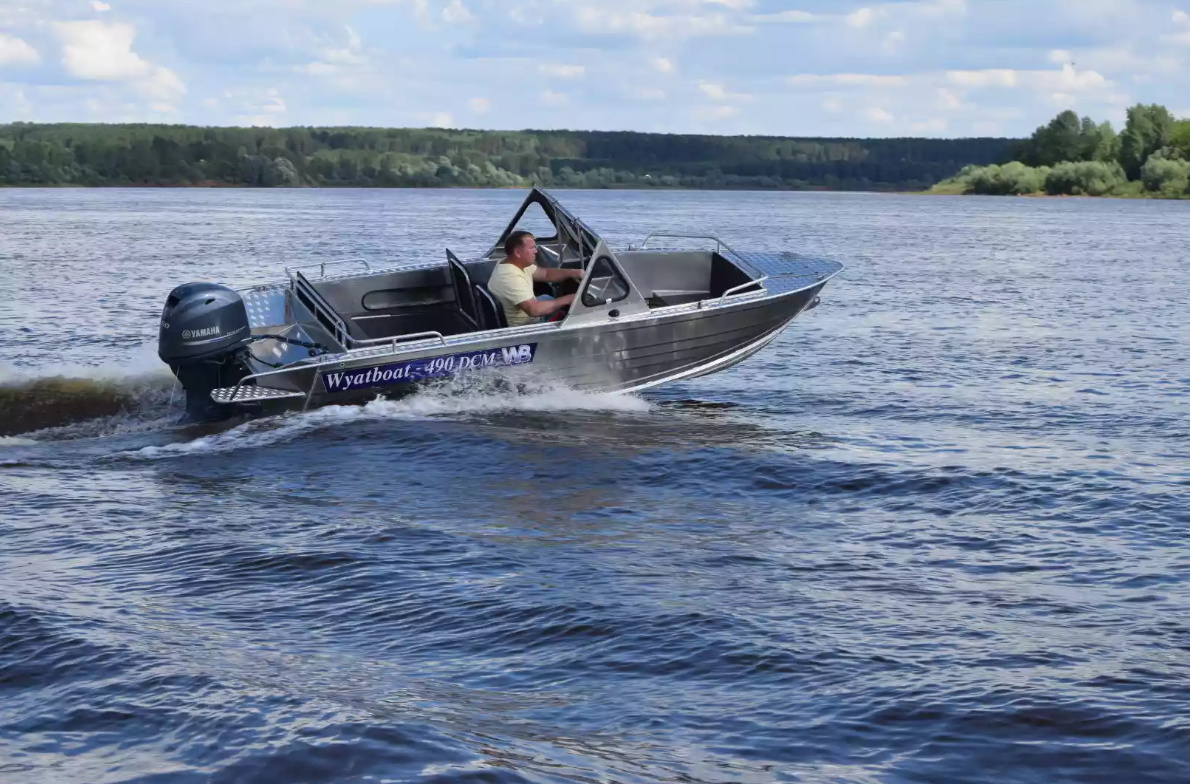Алюминиевый катер Wyatboat-490 DCM Pro в Прокопьевске