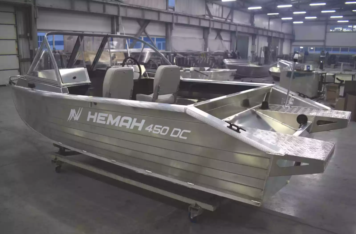Алюминиевый катер Неман-450 DC NEW без покраски в Прокопьевске