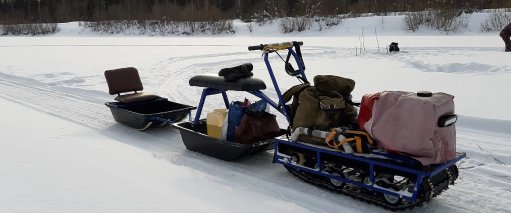 Мотобуксировщик Альбатрос-L 9 с фарой в Прокопьевске