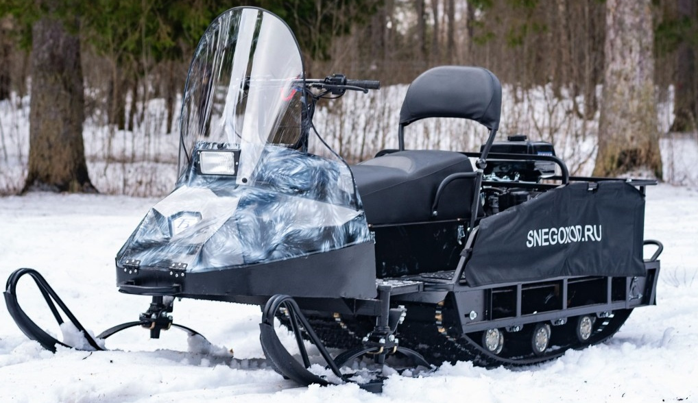 Миниснегоход Бурлак Егерь Экспедитор 15 л.с. , реверс, тормоз, капот белый в Прокопьевске