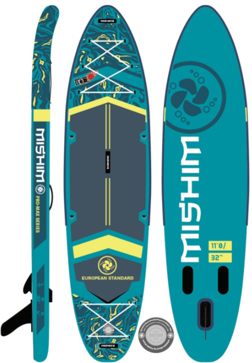 SUP (САП) Доска MISHIMO PRO-MAX Light Teal 11’ (335см) в Прокопьевске