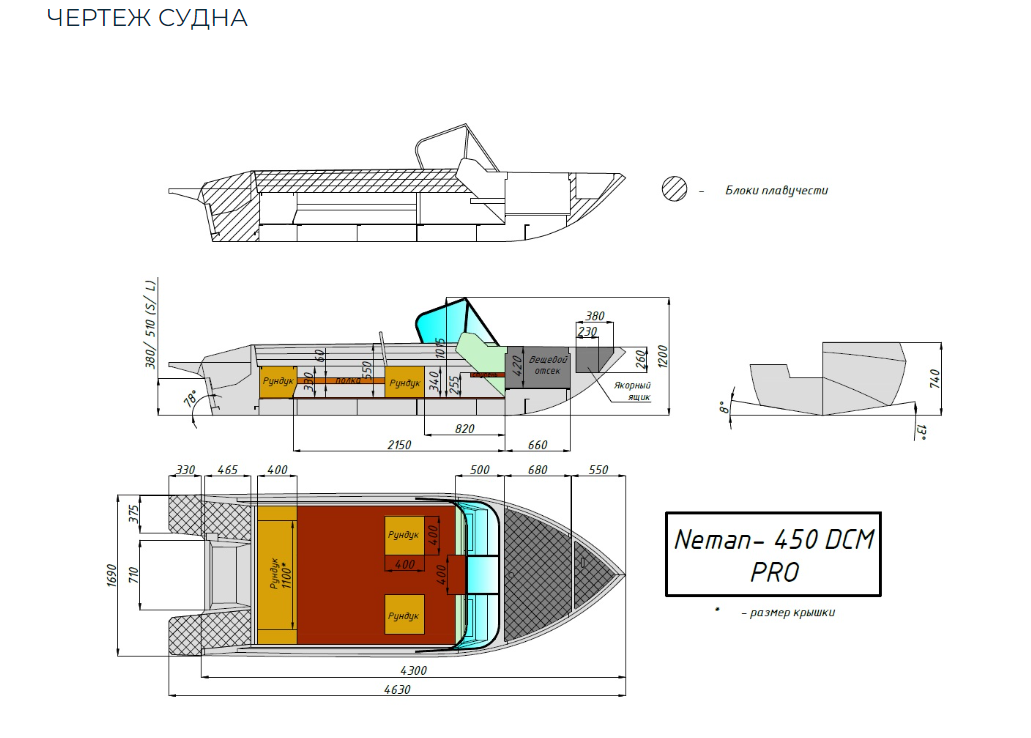 Алюминиевый катер Neman-450 DCM PRO в Прокопьевске
