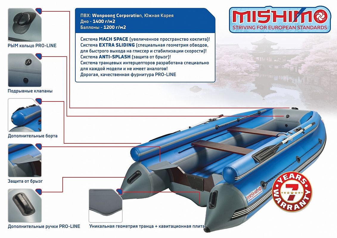 Лодка MISHIMO FAMILY LITE DF 400 в Прокопьевске