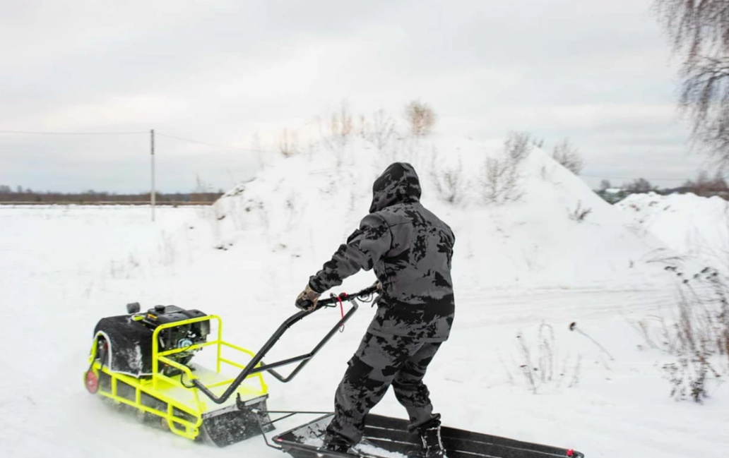 Мотобуксировщик Бурлак ХОЗЯИН-1 (капот ткань) в Прокопьевске