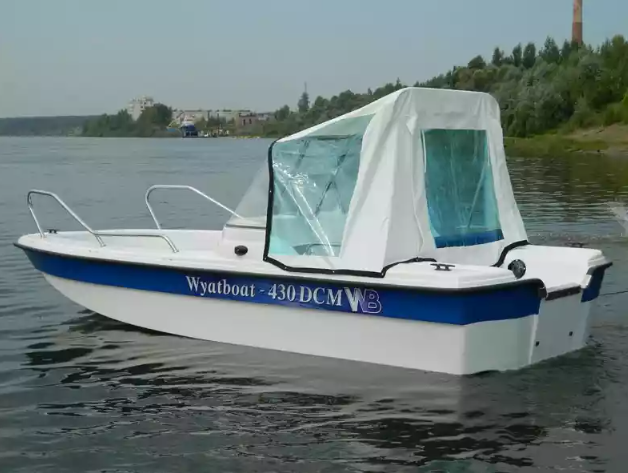 Стеклопластиковый катер Wyatboat-430 DCM (тримаран) в Прокопьевске