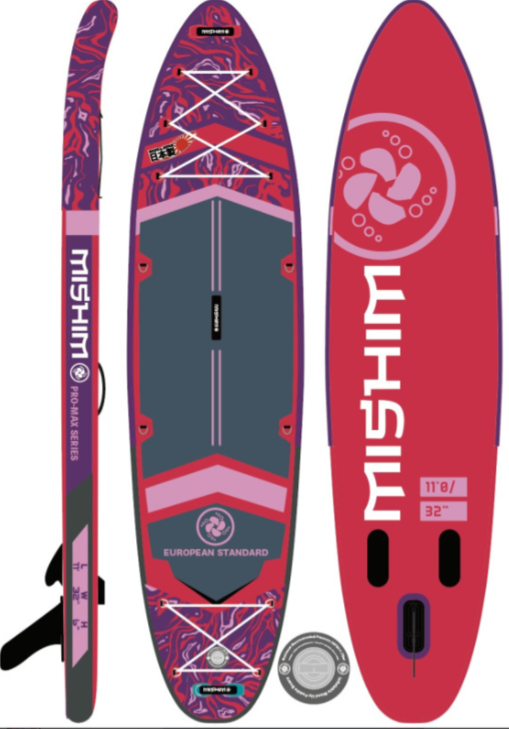 SUP (САП) Доска MISHIMO PRO-MAX Viva Magenta 10.8’ (330см) в Прокопьевске