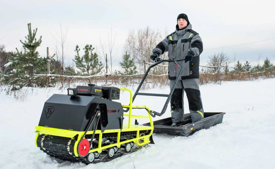 Мотобуксировщик Бурлак ХОЗЯИН-1 (капот ткань) в Прокопьевске