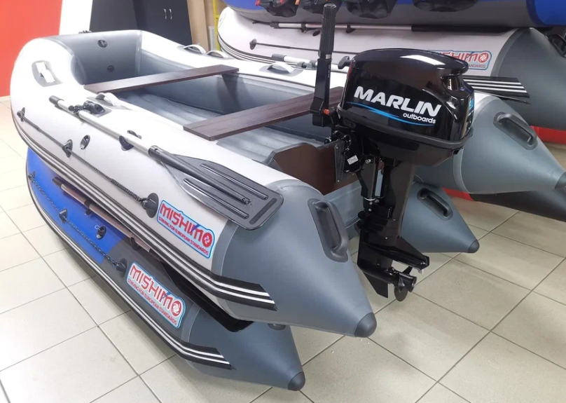 КОМПЛЕКТ ЛОДКА MISHIMO LITE 350 + МОТОР 9,8 Л.С. в Прокопьевске