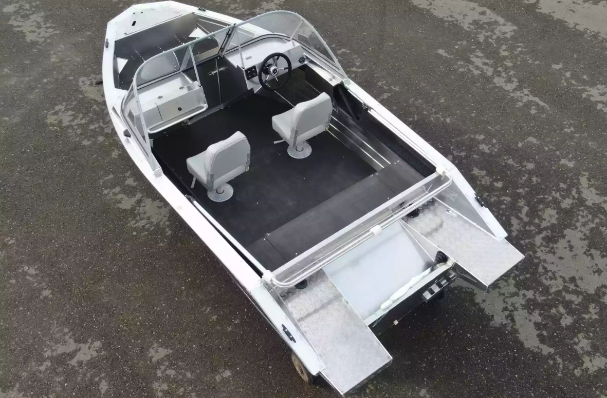 Алюминиевый катер Неман-450 DC NEW без покраски в Прокопьевске