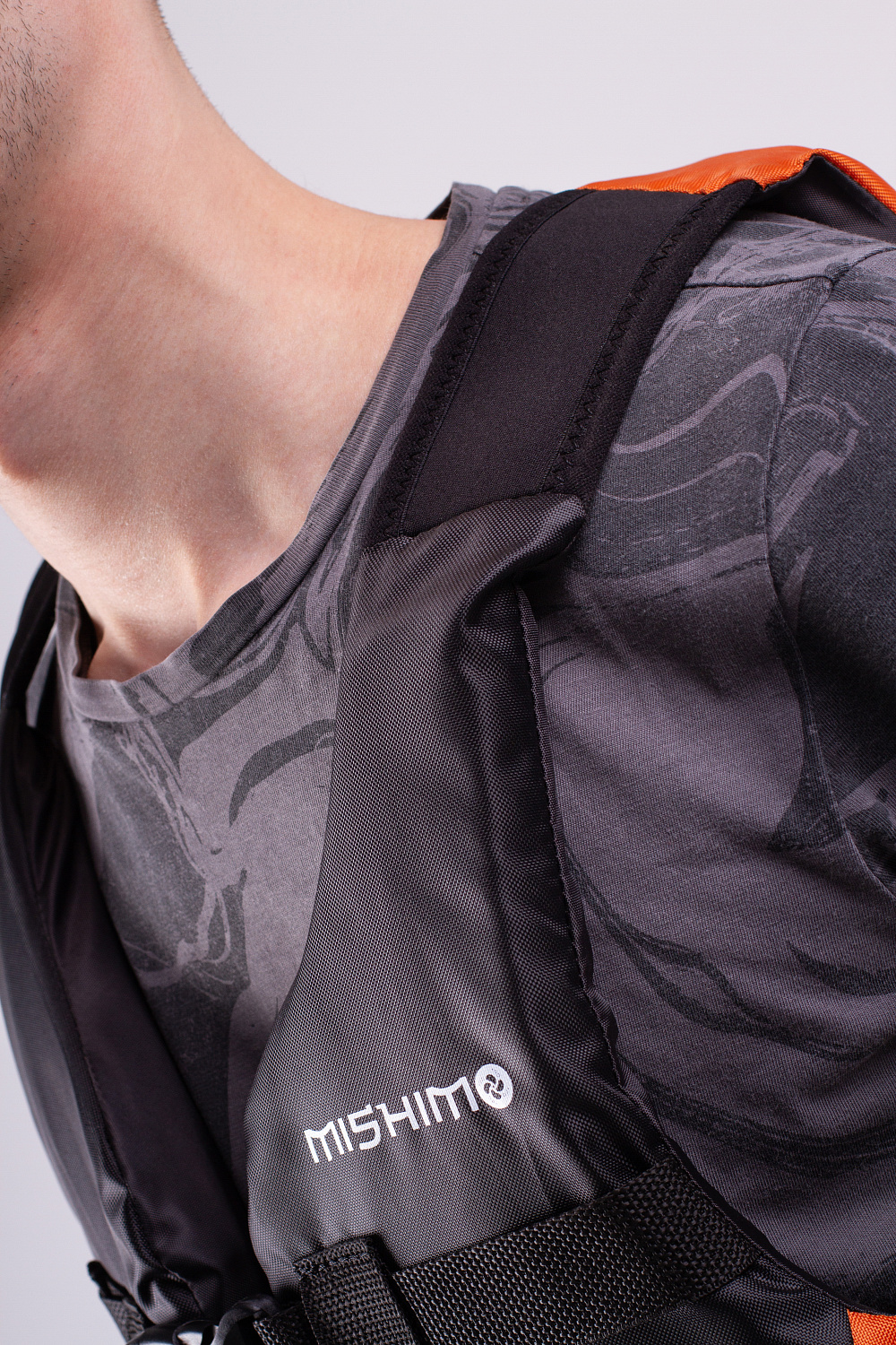 Жилет спасательный MISHIMO PRO Премиум качества Черно-оранжевый в Прокопьевске