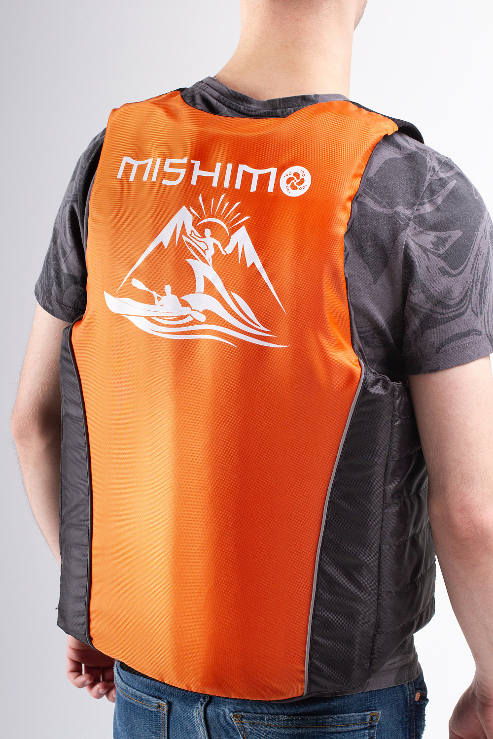Жилет спасательный MISHIMO PRO Премиум качества Черно-оранжевый в Прокопьевске